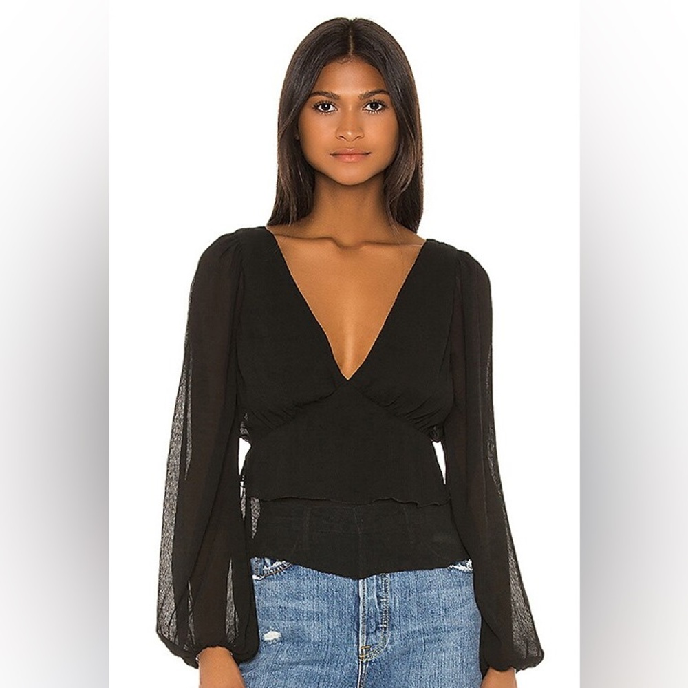 House of Harlow 1960 Ilaria Flowy Blouse Size:XS